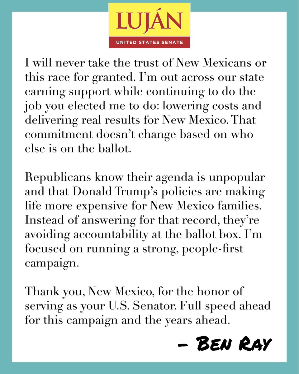 Ben Ray Luján tweet media
