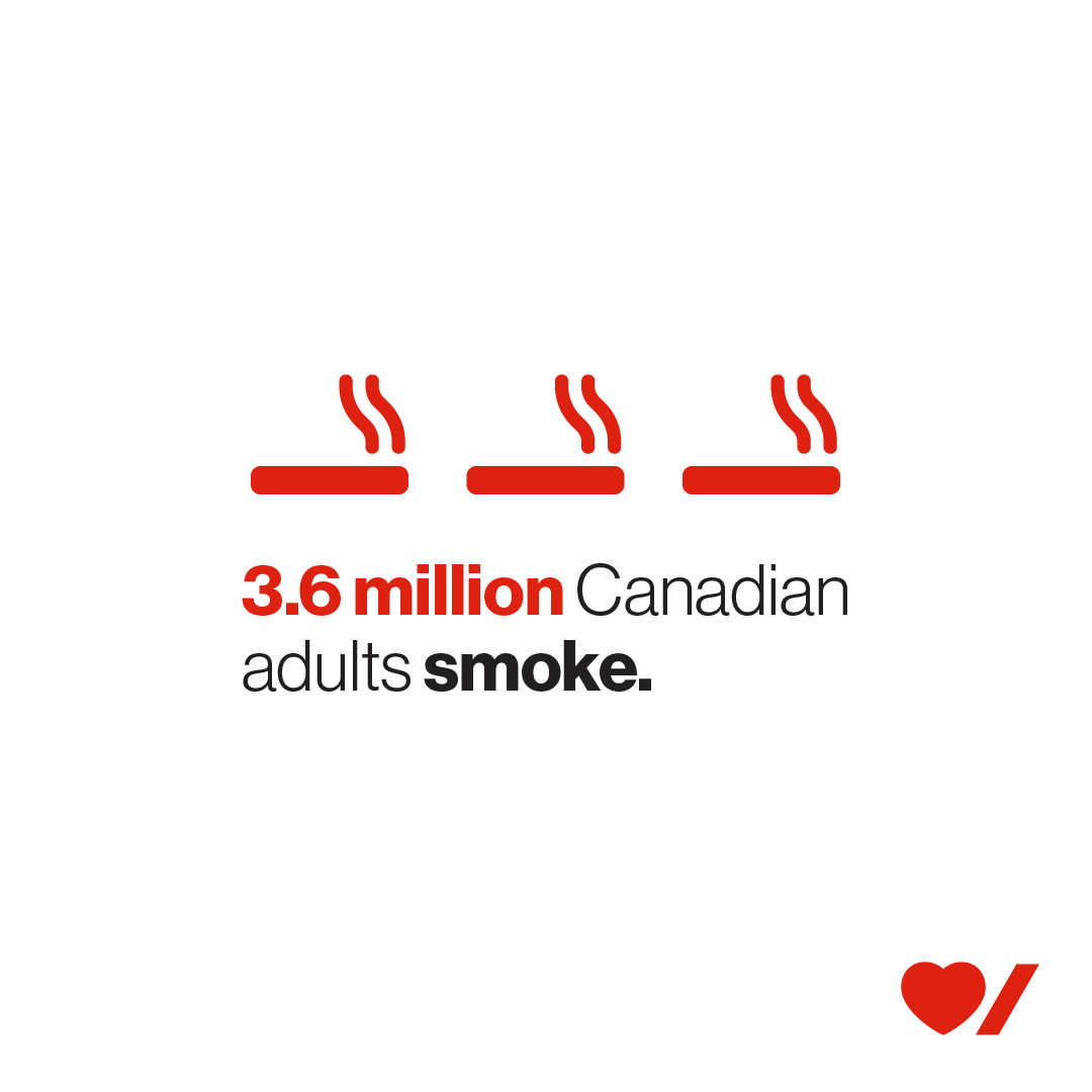 Heart & Stroke, along with partners, has successfully advocated for many  effective tobacco-control policies including smoke-free public places, marketing  restrictions and health warnings on packages. Quit resources are available:  https://t.co 