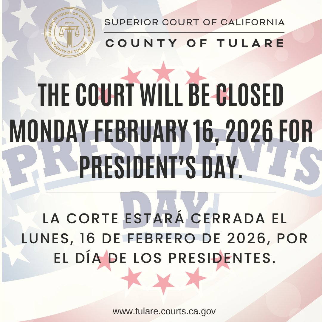 Tulare County Superior Court tweet media
