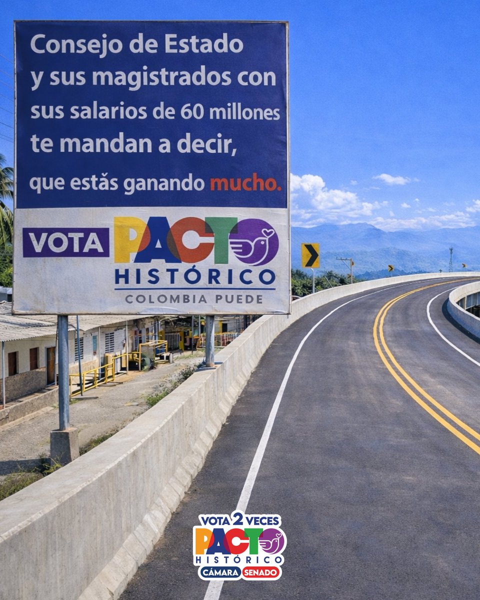 Hoy las altas esferas del poder le dan la espalda al pueblo. Los magistrados con sus salarios de $60 millones se oponen a que la clase trabajadora se gane un mínimo vital. 

Debemos sacar a la clase política tradicional del poder este 8 de marzo, votando Pacto Histórico a Cámara