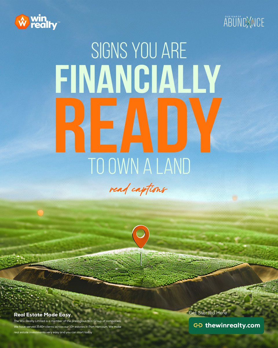 Signs You’re Financially Ready to Own Land And Why You Should Start 🧵