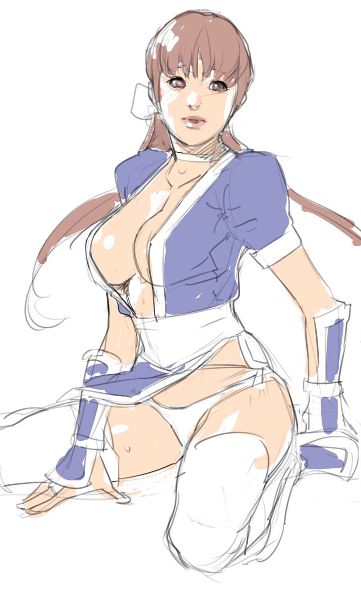 DOA話題みたいなので
前に描いた絵を🤗