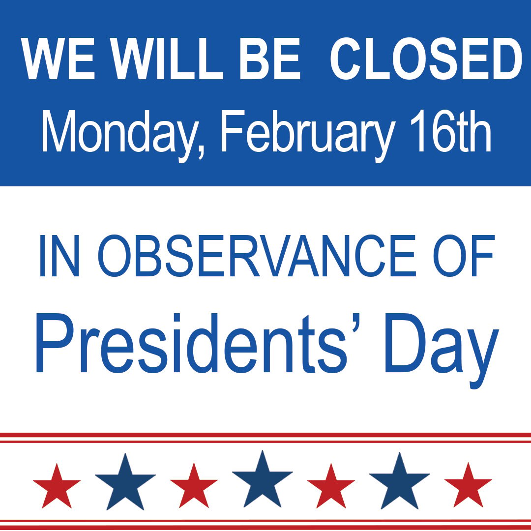 enhancedvision's tweet photo. Our offices will be closed on Monday, February 16th in observance of Presidents' Day. We will reopen bright and early on Tuesday, February 17th. https://t.co/vRS4LE1rWm