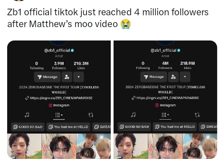 smiley_chu's tweet photo. matthew is a total local favorite with so many nicknames from his viral clips.. he massive jump in zb1's tt followers after his 'Moo' video just proves his power as a stan attractor.

many people started stanning zb1 bc of him.. his wit and talent are just hard to resist 🤞 https://t.co/LKK4bsmji6