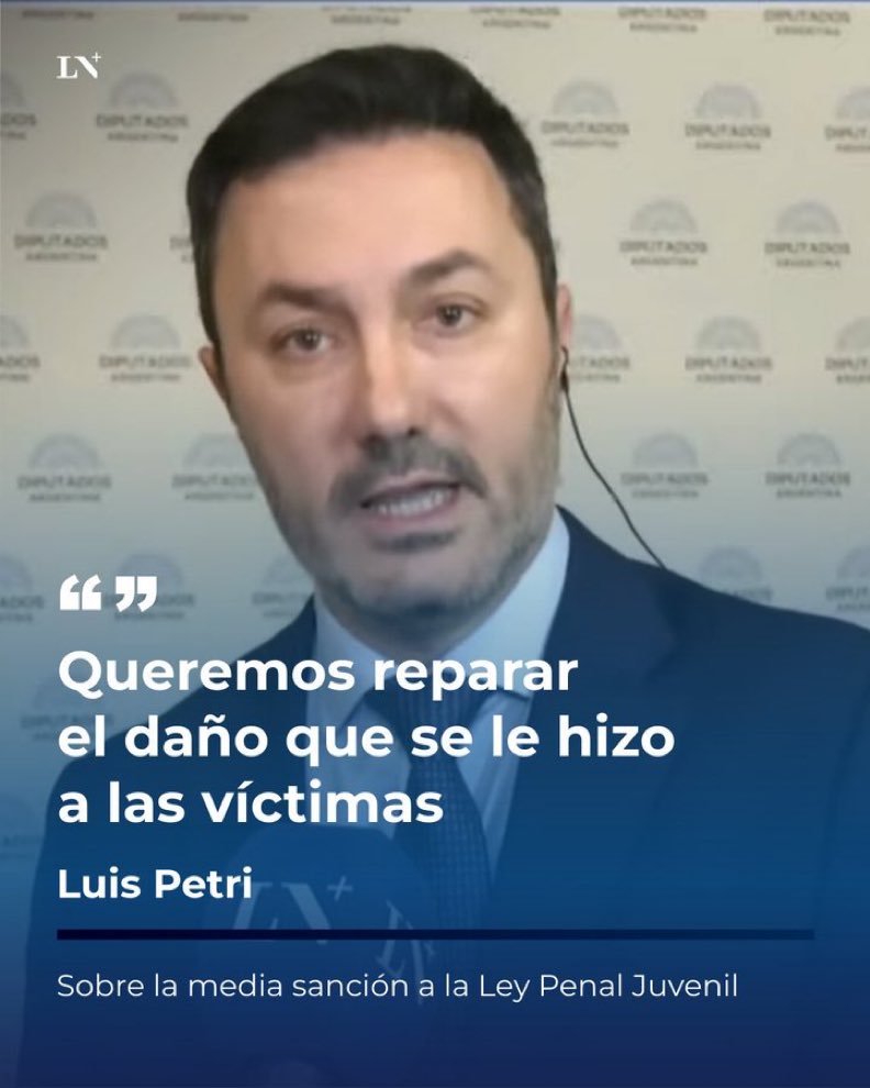 ‼️ PETRI afirmó que la BAJA DE LA EDAD DE IMPUTABILIDAD es una "DEUDA HISTORICA" y cuestionó al peronismo por rechazar el proyecto: "Defienden delincuentes"

¿COINCIDIS con PETRI?👇🏼

1-SI✅
2-NO❌