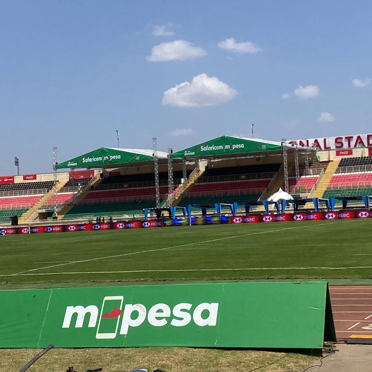 smusyoka's tweet image. There’s a shade this weekend at rugby courtesy of M-PESA… first come first served in terms of sitting.