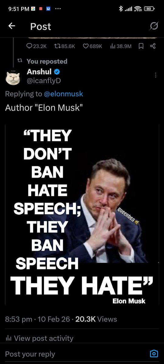 Has anyone told me why my post doesn't reach a million...?