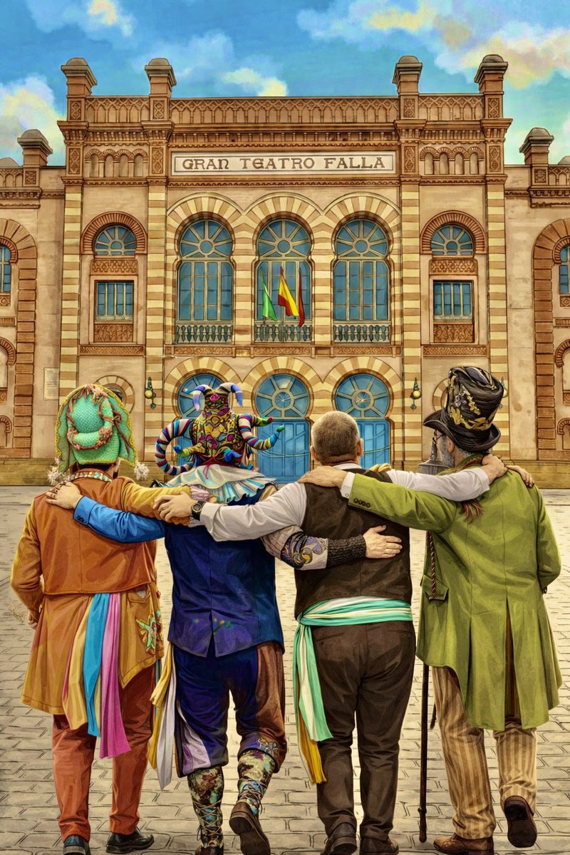 Hoy tenemos el privilegio de cantar en la gran final del COAC 2026.

Para nosotros ya es un regalo estar aquí. Solo nos queda disfrutar el momento, dejarnos el alma en cada copla y agradecer de corazón todo el cariño que nos ha traído hasta esta noche.

¡Va telón! 😍