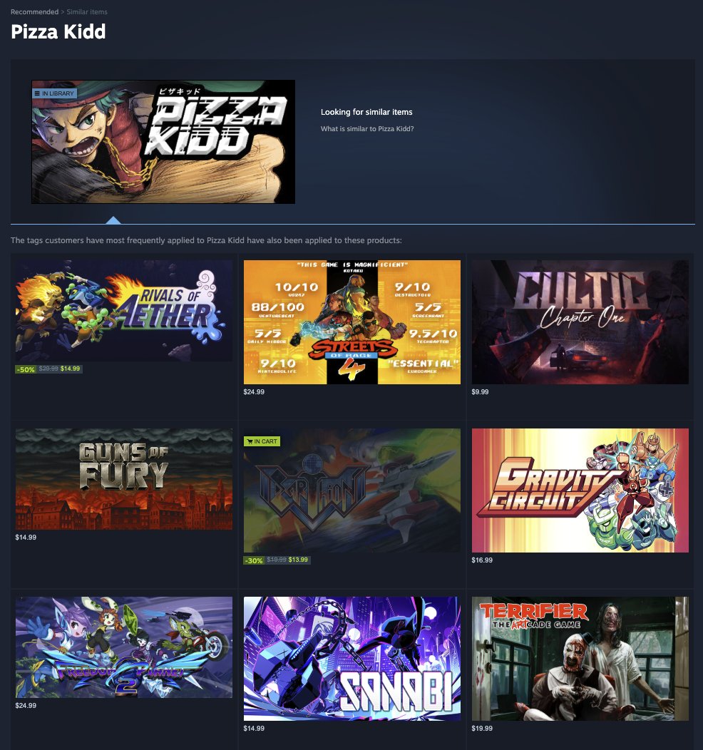 If you crave fast-paced, combo-heavy beat ’em ups powered by gritty SNK and Capcom-era visuals…

🍕 Pizza Kidd is built for you! (we think)

store.steampowered.com/app/2105260/Pi…