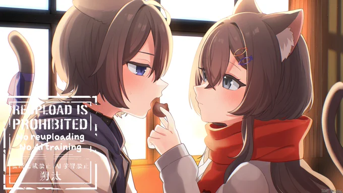 【ロスアカ】 バレンタインピンナップ描かせていただきました! 素敵なリクエストありがとうございました…!! 『Lost Arcadia』(C) 発注されたお客様/朔汰/Re:version
