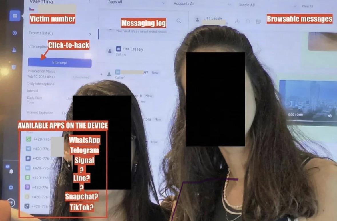 📌فضيحة بسبب صورة سيلفي- 
الفضيحة حصلت لما موظفة كبيرة في شركة  Paragon وهي شركة تجسس اسرائيلي عملت صوره سيلفي وحطتها علي لينكدن -بس كان وراها شاشة التحكم   لنظام التجسس Graphite!
الصورة رغم انها اترفعت  بسرعه بس كشفت:
📱 رقم تليفون حقيقي وان فية حالة أختراق للتليفون 
📨والاهم