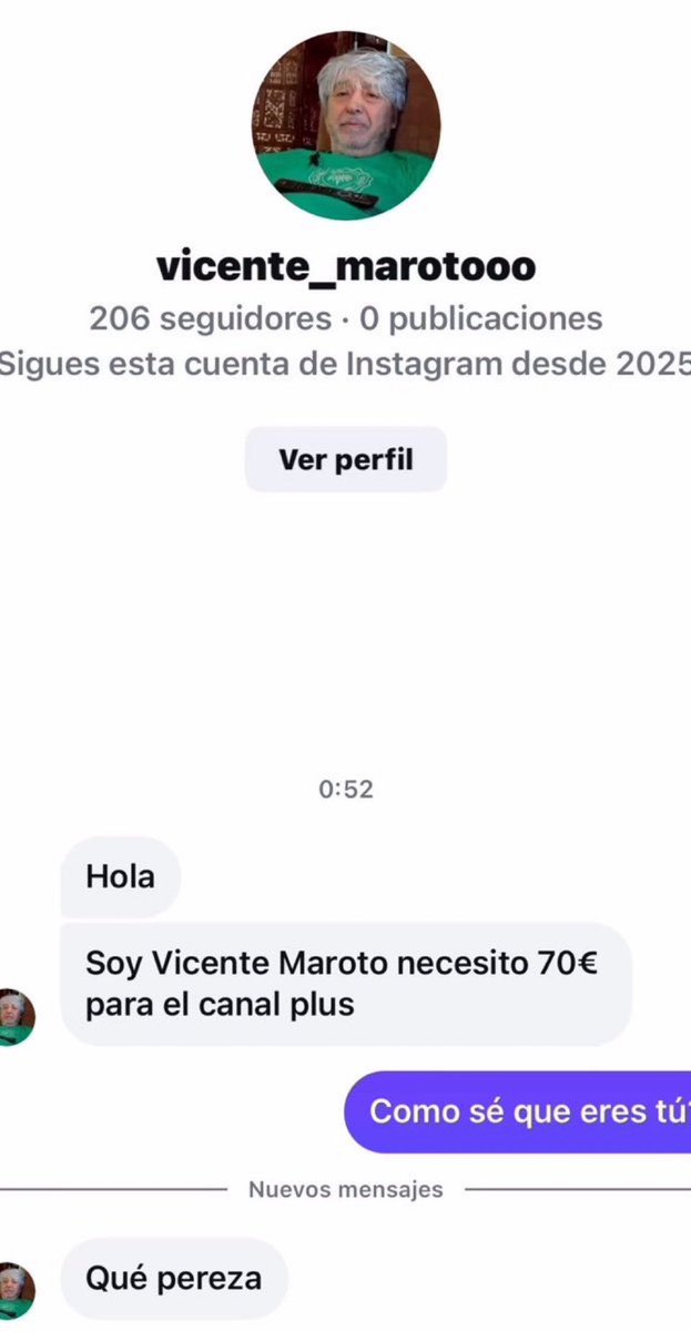 estoy flipando que me acaba de hablar Vicente maroto el de la que se avecina