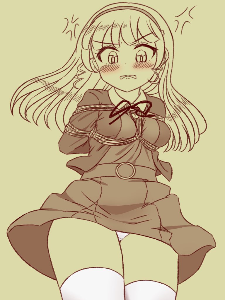 ラブライブ!スーパースター!!のすみれを描きました!
縛られてる時に風が吹くと大変ですよね 