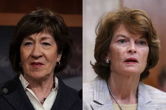 RINO Senators Susan Collins (<a href="/SenatorCollins/">Sen. Susan Collins</a>) and Lisa Murkowski (<a href="/lisamurkowski/">Sen. Lisa Murkowski</a>) both just voted to defund ICE and rescind $75B in funding.  
They are tagged, let them hear you!  
Expose them!