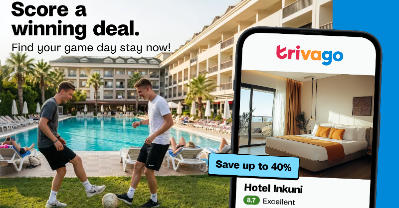 trivago's tweet photo. Hotels are filling up! Check trivago to compare hotel prices in New York from multiple sites—all at once⚽️
