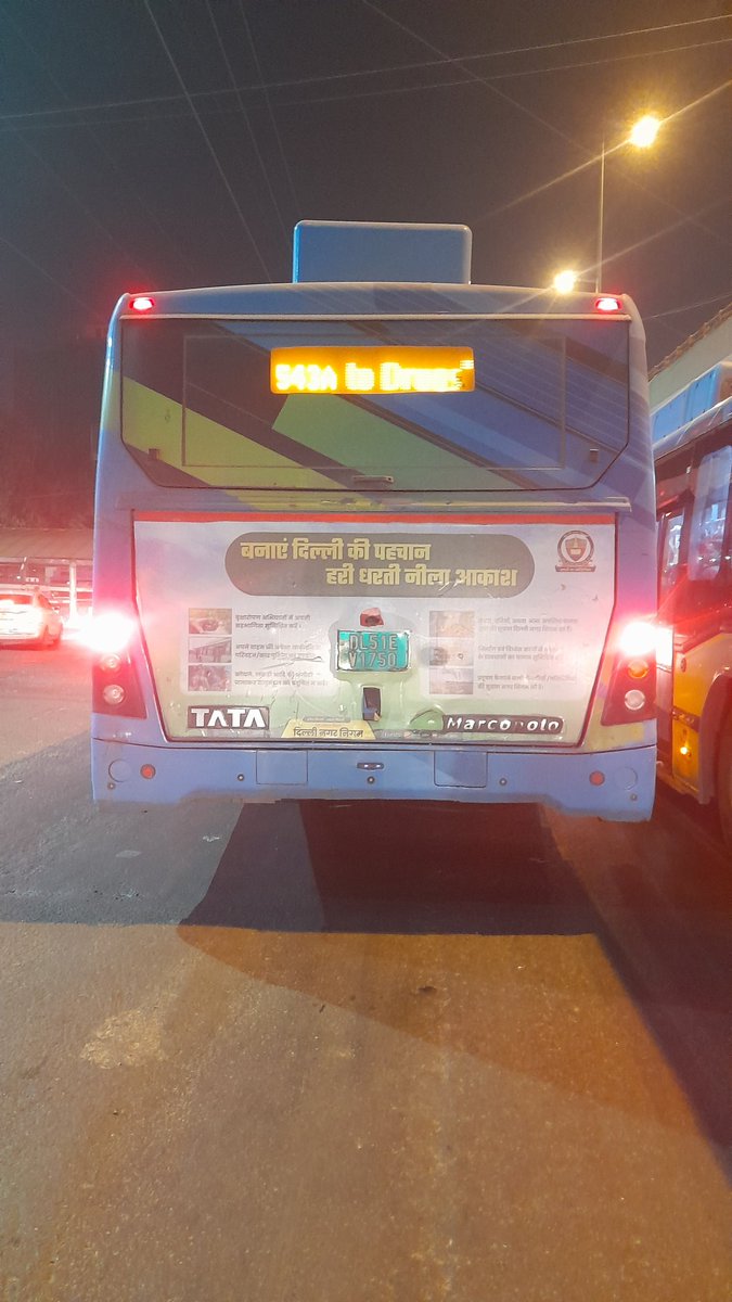 IMayankSh's tweet photo. The DTC bus driver of this bus number - DL51E V1750... Route no - 543A Is driving rashly near Nafed lajpat nagar &amp; even talking on phone. When confronted he started abusing &amp; misbehaving. Please do take a strict action. @dtptraffic https://t.co/fTlepey25J