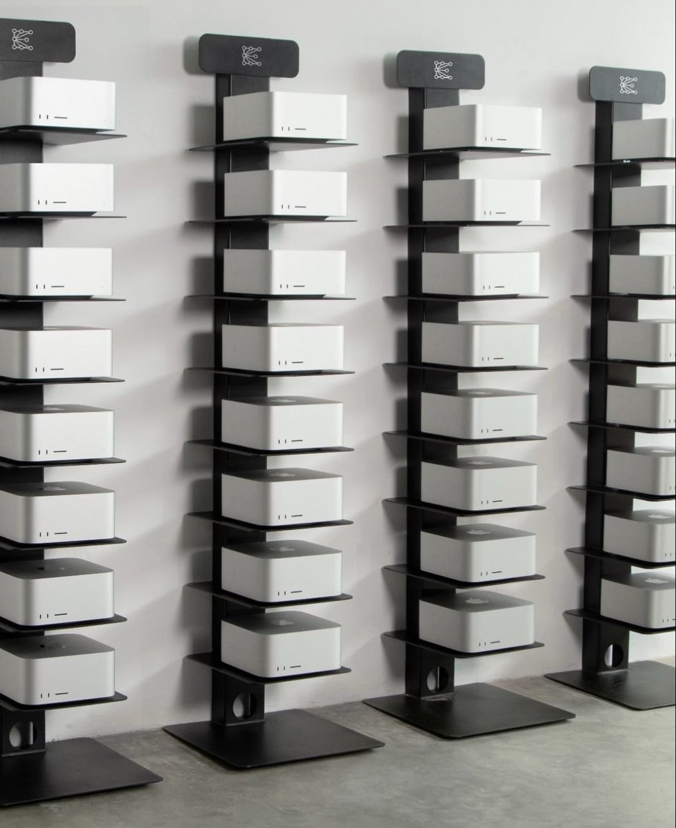 punk3700's tweet image. The world is just catching up on what we’ve been doing since 2024.

For the last 2 years, at Eternal AI, we’ve been running clusters and clusters of Mac Studios.

These Mac clusters are perfect for long-running agentic tasks and local private LLMs.

Welcome home, @openclaw 🦞