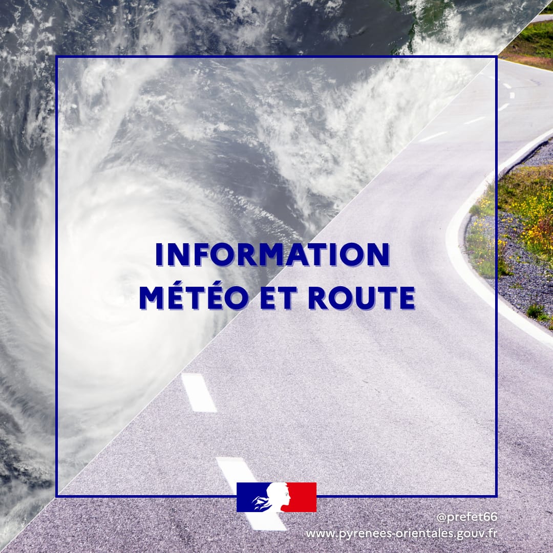 Image de Préfet des Pyrénées-Orientales - #Informations 🟡 Le département des #PyrénéesOrientales sera placé en vigilance jaune pour le phénom