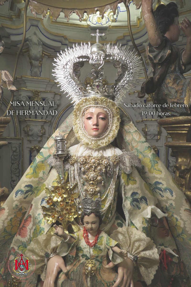 #APERTURA
Recordamos a los hermanos y fieles en general que el segundo sábado de mes procede la apertura del camarín de Nuestra Señora de la Salud.

🕐 11:00-13:00 horas.

Por la tarde, misa de hermandad del mes de febrero.

🕐 19:00 horas.

#SoySalud #cofradiasAtq #CofradíasMLG