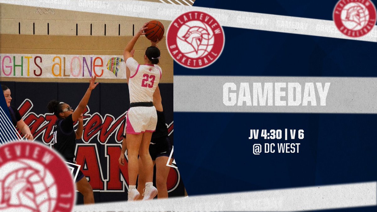 PlatteviewGBB's tweet photo. 🚨Final Regular Season Game🚨
🆚 @DCWestGBB 
⏰ JV 4:30pm, V 6:00pm
📍@DCWestFalcons 
📺 https://t.co/CkjCVeBl4S https://t.co/I1AR3DZV5u