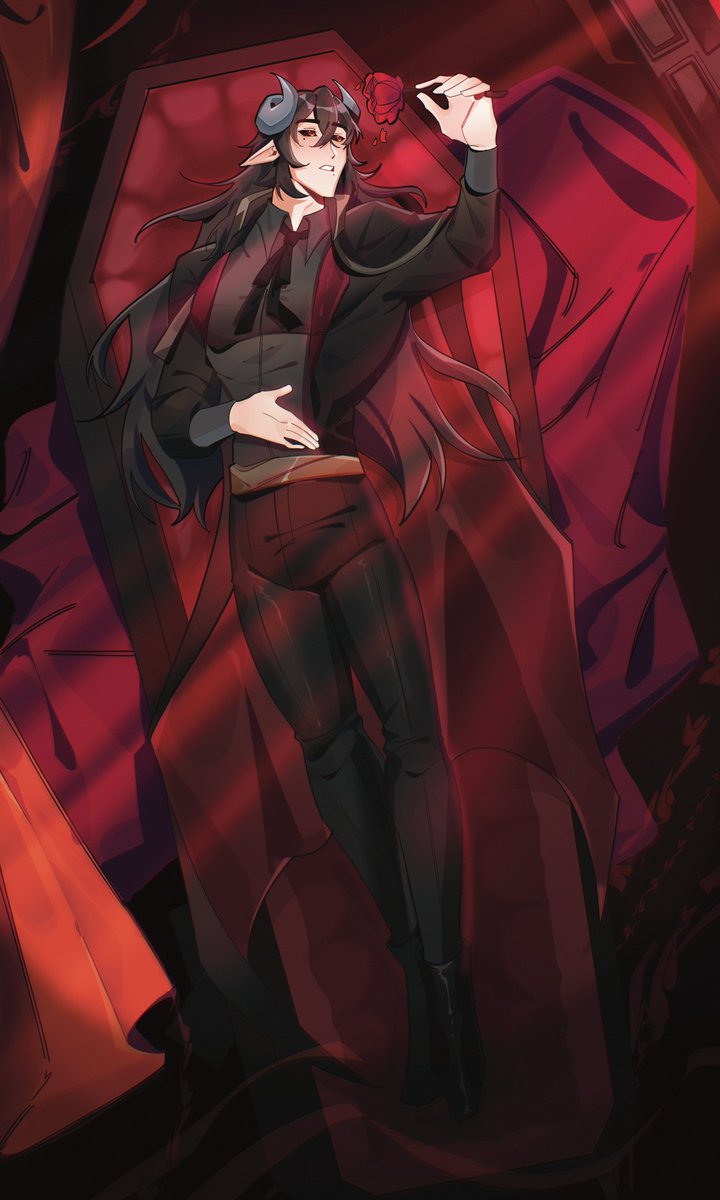 🥀𝓘𝓷 𝓽𝓱𝓮 𝓭𝓪𝓻𝓴𝓷𝓮𝓼𝓼 𝓽𝓱𝓮𝓻𝓮 𝓲𝓼 𝓪𝓵𝔀𝓪𝔂𝓼 𝓪 𝓼𝓽𝓸𝓻𝔂 𝓽𝓸 𝓽𝓮𝓵𝓵🥀

Primer dibujito que comisiono del Señor D!!!
Es una belleza, de verdad que para mi, este hombre es belleza pura👌🥺

🎨: <a href="/Cris5700tweet/">Cris.Evan_5700Tweet Opencommission</a> Muchas gracias por hacer el dibujo! Te quedo divino!!