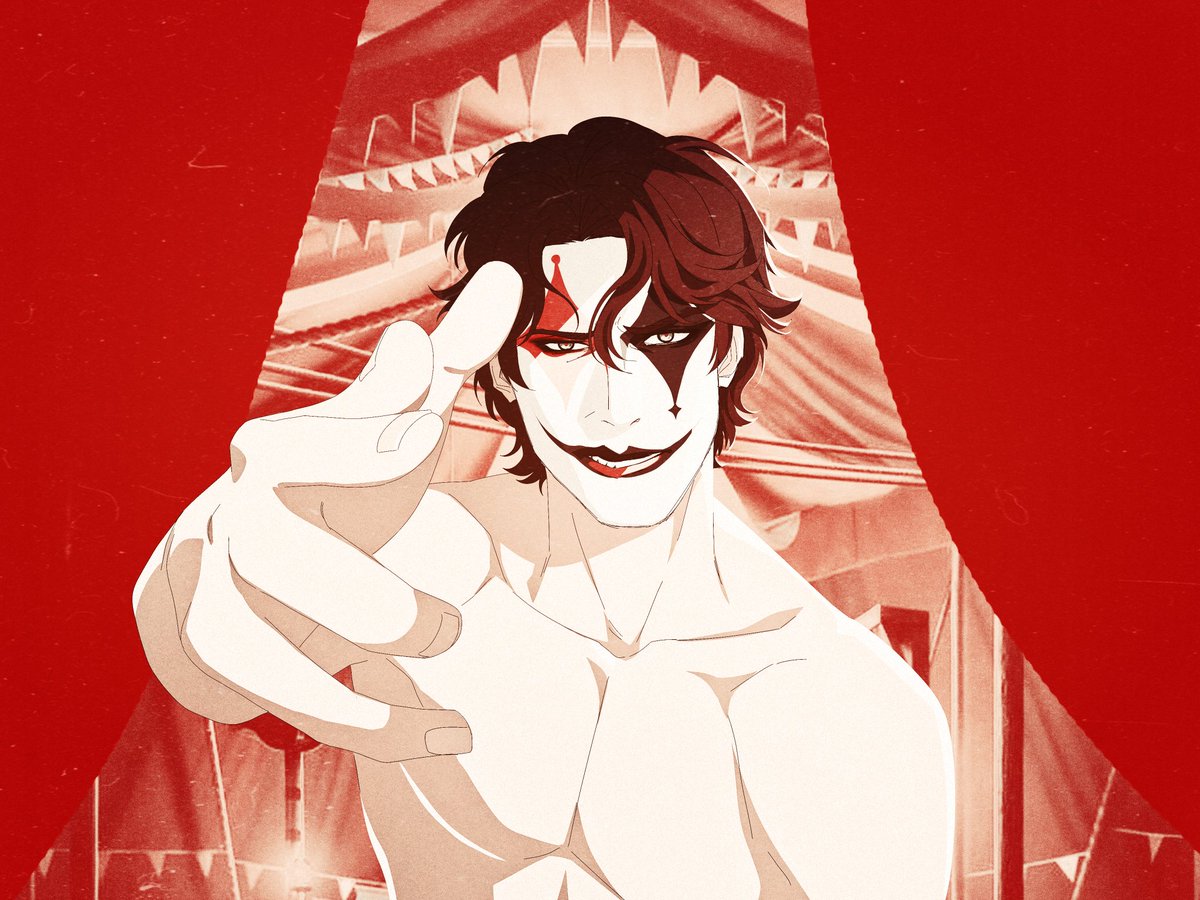 S041721's tweet image. #circus oc... I fucking forgot the nose makeup but whatever