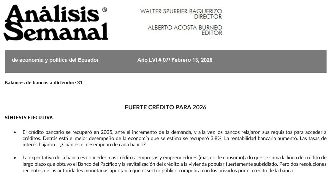 La mejor forma de presionar a la Junta Bancaria para que bajen las tasas ha sido que el mismo Estado entregue créditos más baratos.  El mercado se encarga por si mismo de obligar a los bancos a prestar servicios más económicos.

Esta medida, aparentemente inocua, es poderosa para
