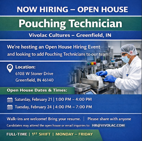 Vivolac Open House Hiring Event!