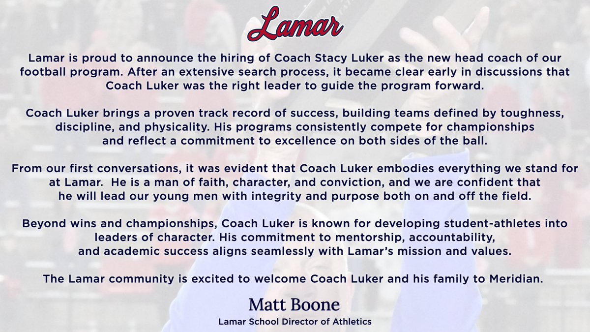 Lamar School Athletics tweet media