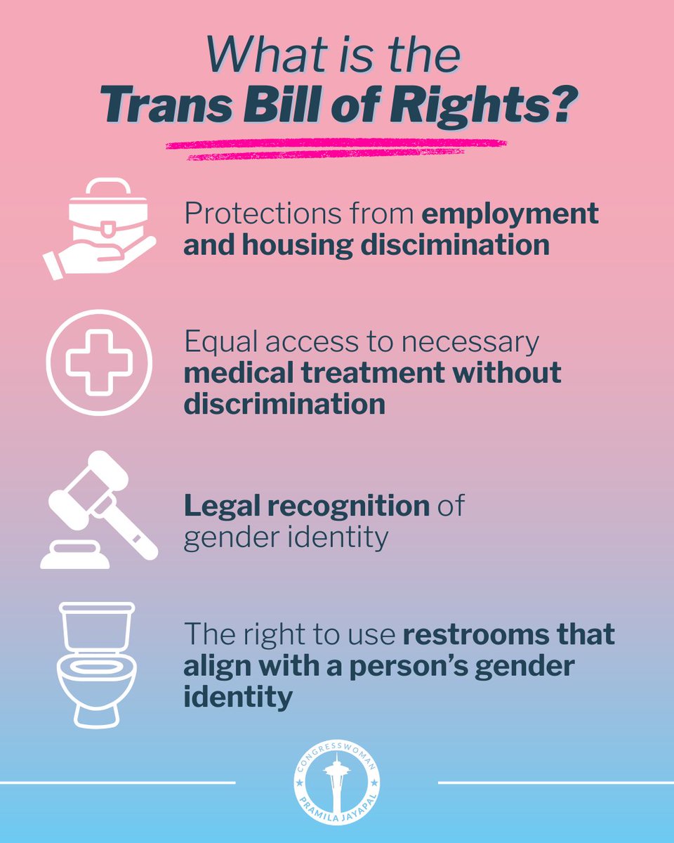ICYMI: I introduced my Trans Bill of Rights with <a href="/SenMarkey/">Ed Markey</a> — legislation to defend trans people across this country as Republicans continue to push anti-trans rhetoric and bills.  

To our beloved trans community: We see you, we love you, and we will always stand with you.