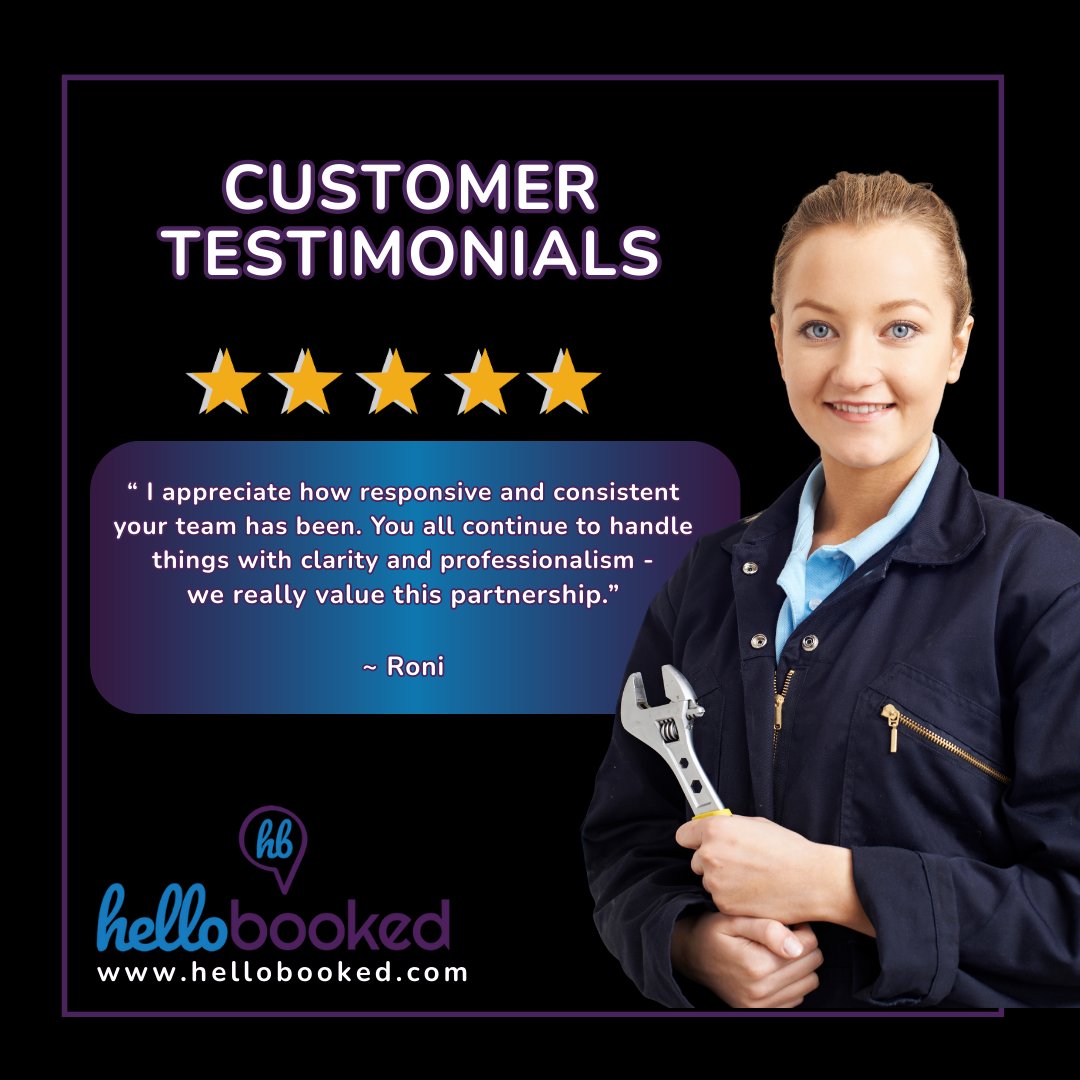 hellobookednow's tweet photo. Nothing means more to us than hearing feedback like this.

NOW THE REAL QUESTION:
Does your call center make you feel this supported?
If you’re not experiencing this level of partnership yet, what’s stopping you?

We’d love to change that.

CALL 1-877-829-1977 https://t.co/iVktvvyFUr