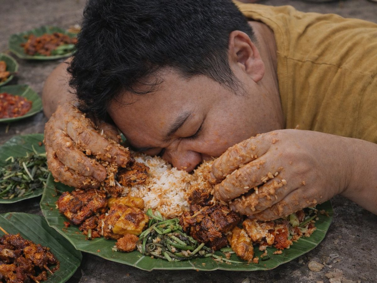 umparum3's tweet image. 인도네시아인이 밥먹는 모습은 존나 미개하고 개웃기네요 씨발 ㅋㅋ 이사람들은 서로 밥먹는 모습을 볼때 어떻게 웃음을 참는거죠?