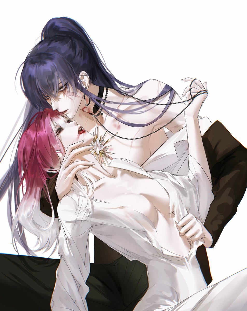 #rahushalom 
【罗瑟罗情人节情热24h-0:00】
-咬一口
稿件画师:离阙
是wb情人节活动的图