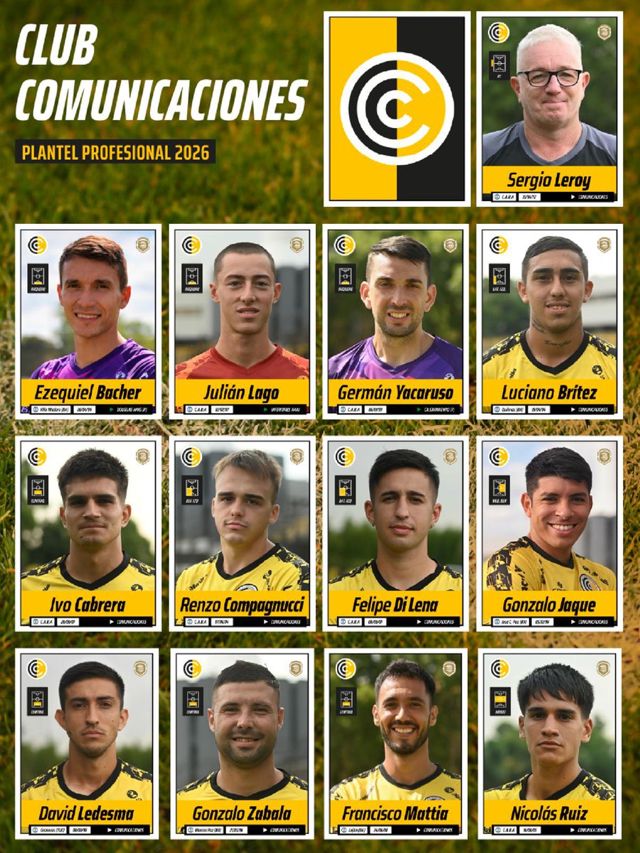 clubcomu's tweet photo. ⚽ Te presentamos al Plantel Profesional de Fútbol 2026.

🙋🏻‍♂️ Conocé uno por uno a los jugadores que, comandados por nuestro DT Sergio Leroy, defenderán la camiseta más linda del mundo en el Torneo de 1ra B.

🖼️ ¿Ustedes qué dicen, se viene el álbum de figuritas del Cartero? 😉 https://t.co/XlC8Nd2JgC