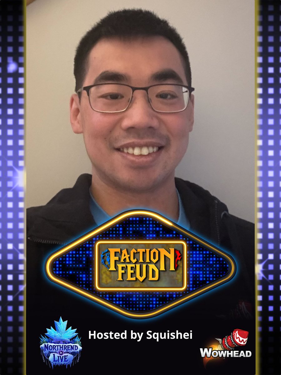 Beyond hyped that <a href="/Squishei/">Squishei</a> (Retail Content Manager for <a href="/Wowhead/">Wowhead💙</a>) will be hosting Faction Feud at Northrend Live on Feb 21!

From breaking down the latest in WoW to commanding the stage, he is bringing the energy &amp; the chaos as Horde vs Alliance battle it out!

#worldofwarcraft