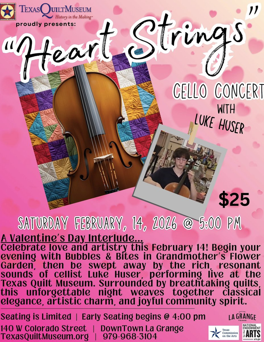 Rehearsals are underway for tomorrow night's special Valentines Day concert, "Heart Strings." Tickets are still available!