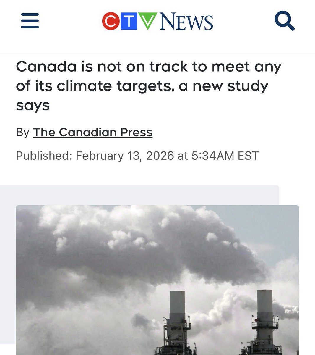 MarcNixon24's tweet photo. BREAKING: Canada is NOT on track to meet ANY climate targets.

After a decade of carbon taxes.
After a decade of regulations.
After a decade of experts.

Maybe the problem ISN’T Canadians.

Maybe it’s the strategy.

The U.S. lowered emissions largely through innovation and energy shifts without layering on endless new taxes.

Meanwhile here?

More rules.
More bureaucracy.
Higher costs.
Same emissions problem.

If they actually wanted progress:

Remove barriers to innovation (lower taxes)
Let capital flow into clean tech
Fast-track nuclear & LNG
Recommit to reforestation
Invest in wildfire prevention equipment 500 new water bombers

Instead we get control, control, control.

And then they’re “shocked” we miss targets.

At some point Canadians need to ask:

Is the goal results?

Or permanent regulation?