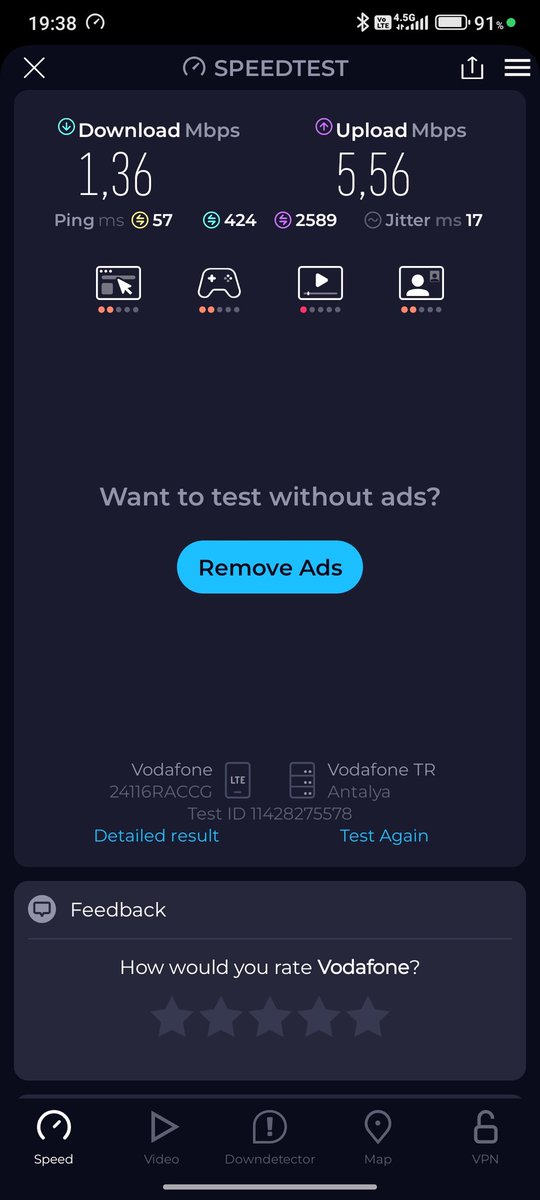 letitbe091's tweet photo. @VodafoneDestek @VodafoneTR 
Çen büyüyünce 5G mi olecen 😂😂 https://t.co/45sGUWQjVm