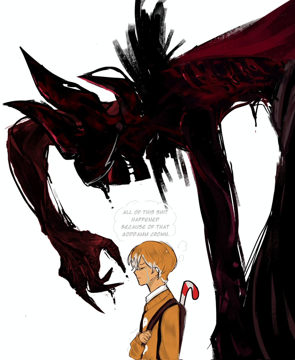 SPRAKLEZZ's tweet photo. //CRK Spoilers.

Gingerbrave don't look behind you 💖. the Evil version of ur mom become an eldritch goddess https://t.co/nva6LZ67YT