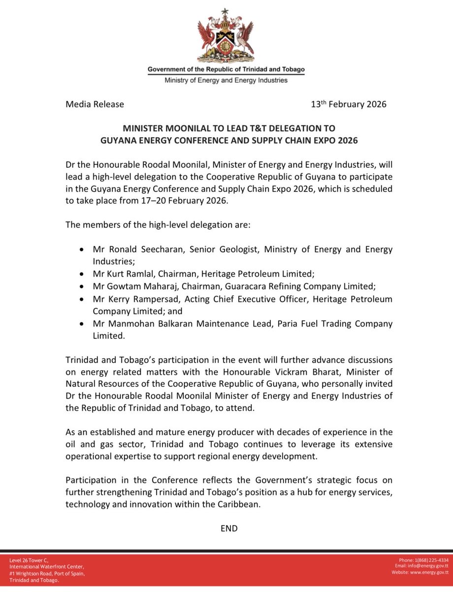 Ministry of Energy and Energy Industries tweet media