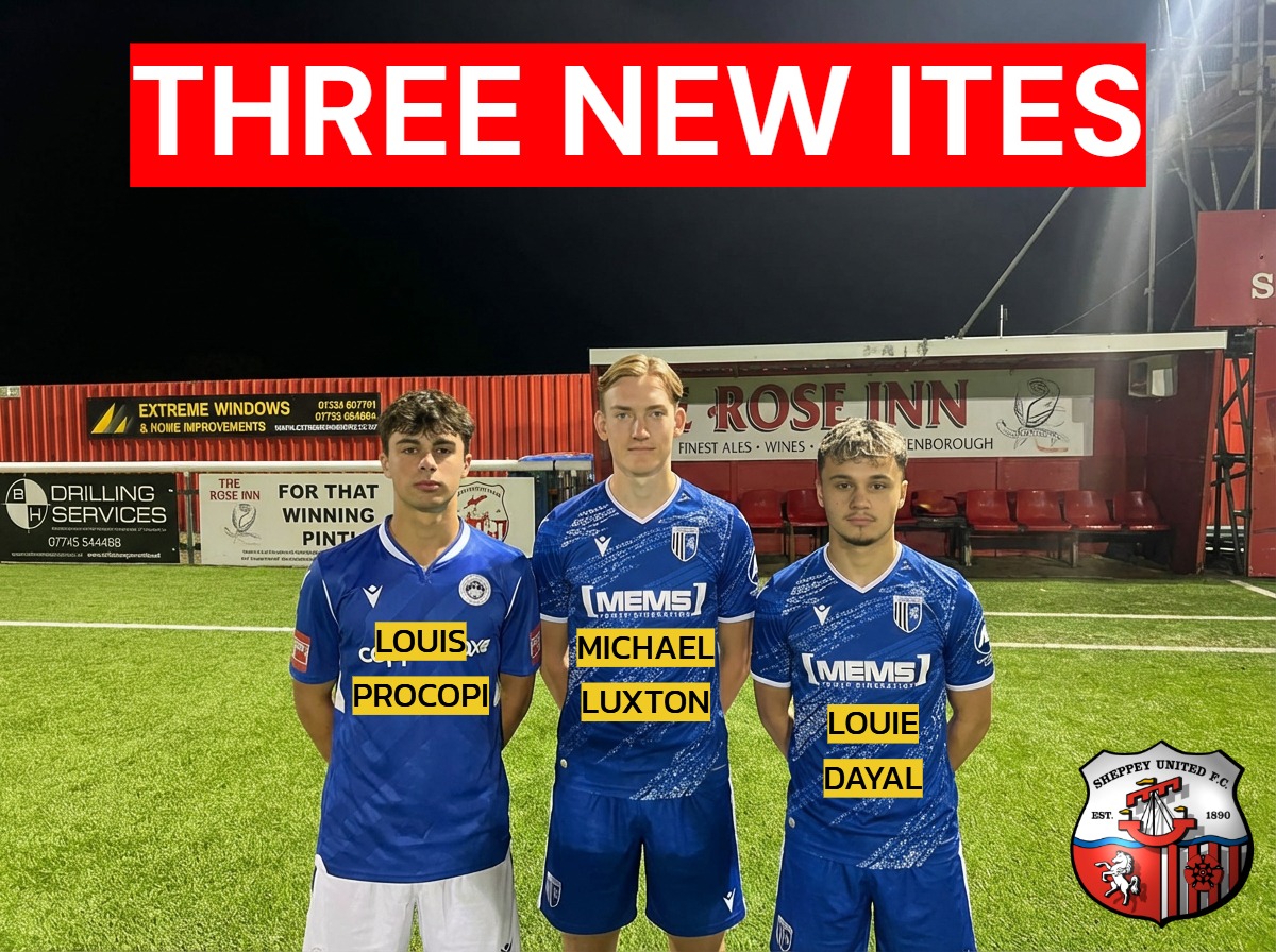 SheppeyUFC's tweet photo. Ian and George Batten would like to welcome 3 new signings ahead of tomorrow.  
Defender Louis Procopi, who has played at Margate, Ramsgate, Hythe Town and Herne Bay. 
Joining on loan from @TheGillsFC / @TheGillsFC will be Michael Luxton and Louie Dayal - https://t.co/qeklASAe12