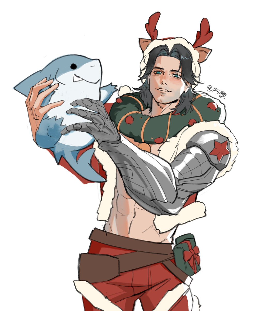 a really really late christmas bucky with jeff #wintersoldier #MarvelRivals #jeff