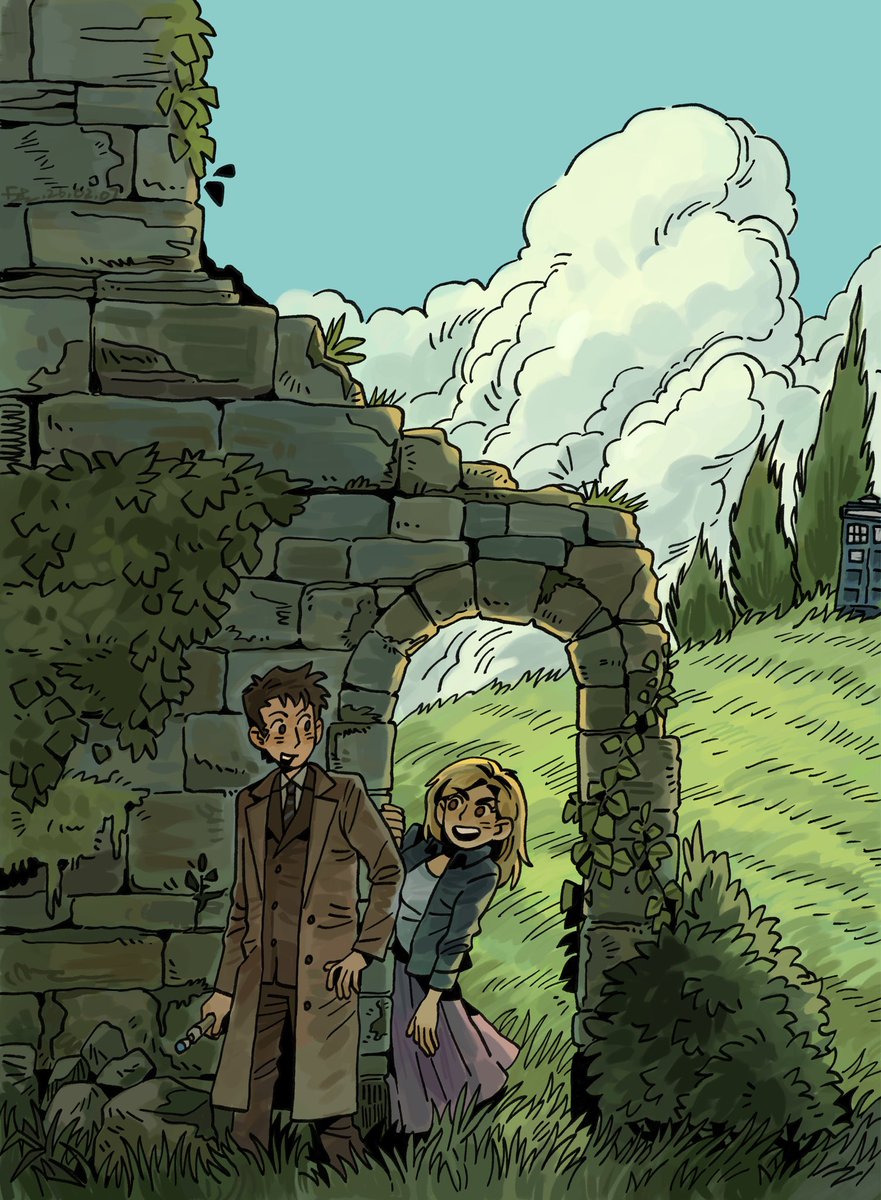 Field trip 

Also happy Valentine’s Day 🩷💙
#tenrose #DoctorWho