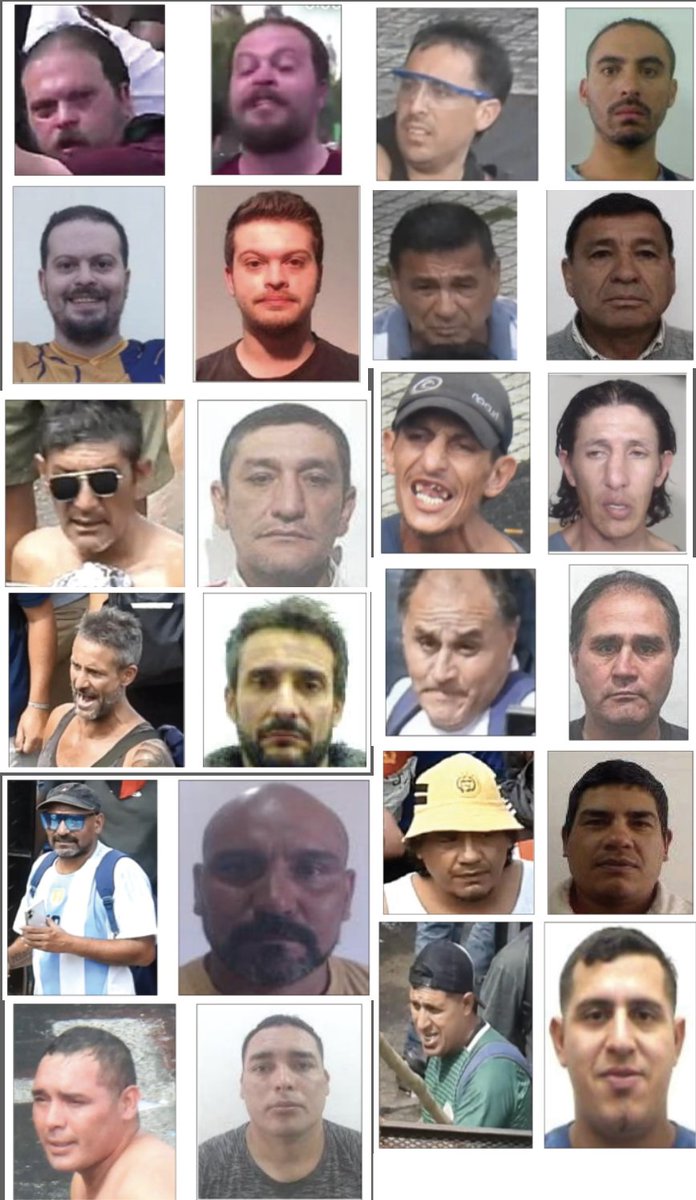 Estos son los crotos y chorros que busca el busca el gobierno por los actos de terrorismo cometidos el día de ayer.