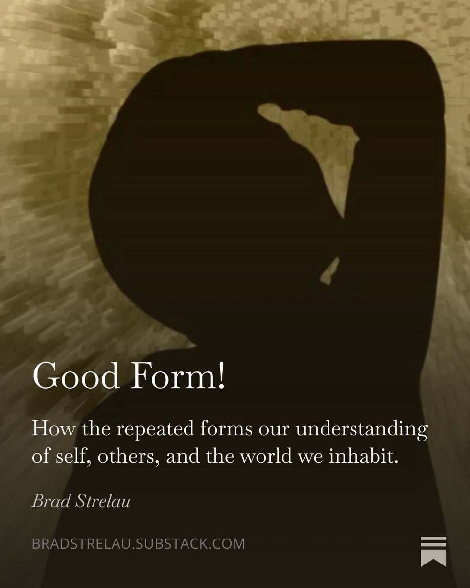 TheRealStrelau's tweet photo. How the routines we repeat create our beliefs about the world we inhabit. https://t.co/qmyeIyoTXq
