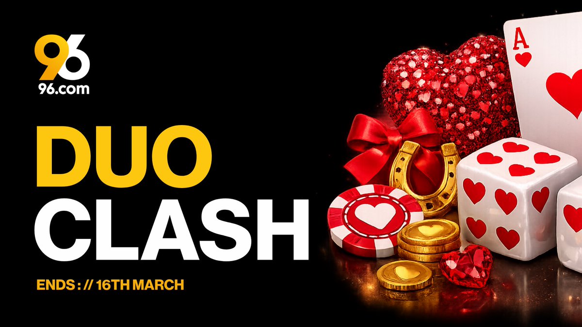 96official's tweet image. DUO CLASH IS LIVE ON DISCORD🔥

Team up. Post wins. Earn points.
• Find a partner (or use #find-a-duo)
 • Play on 96.com
 • Post win screenshots in #duo-wins
 • 1 win = 1 point
 • Leaderboard updated daily

Top 3 duos win (per player):
 🥇 100 USDT each
 🥈