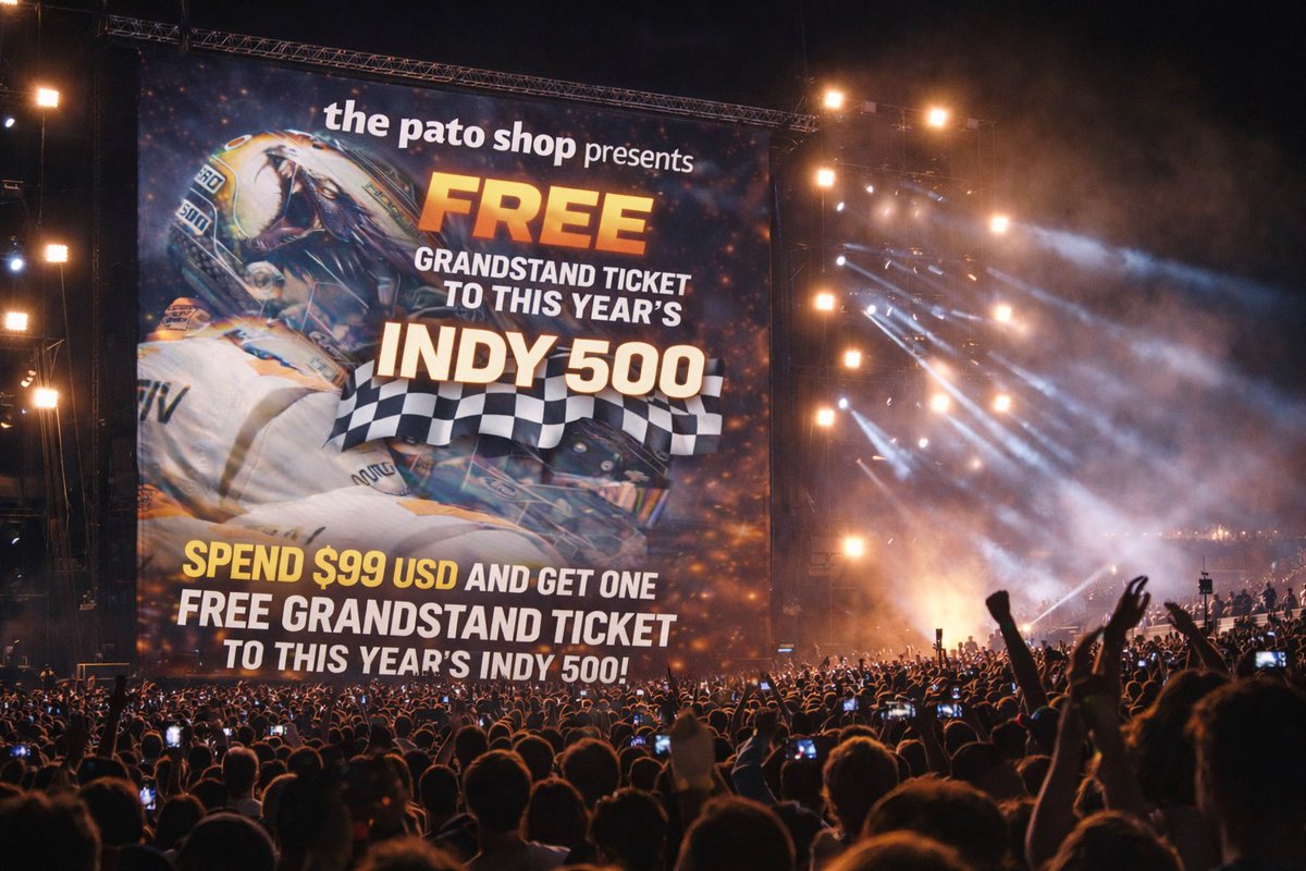 eii eii eii la pato tienda esta regalando 500 boletos para la Indy 500 ...
