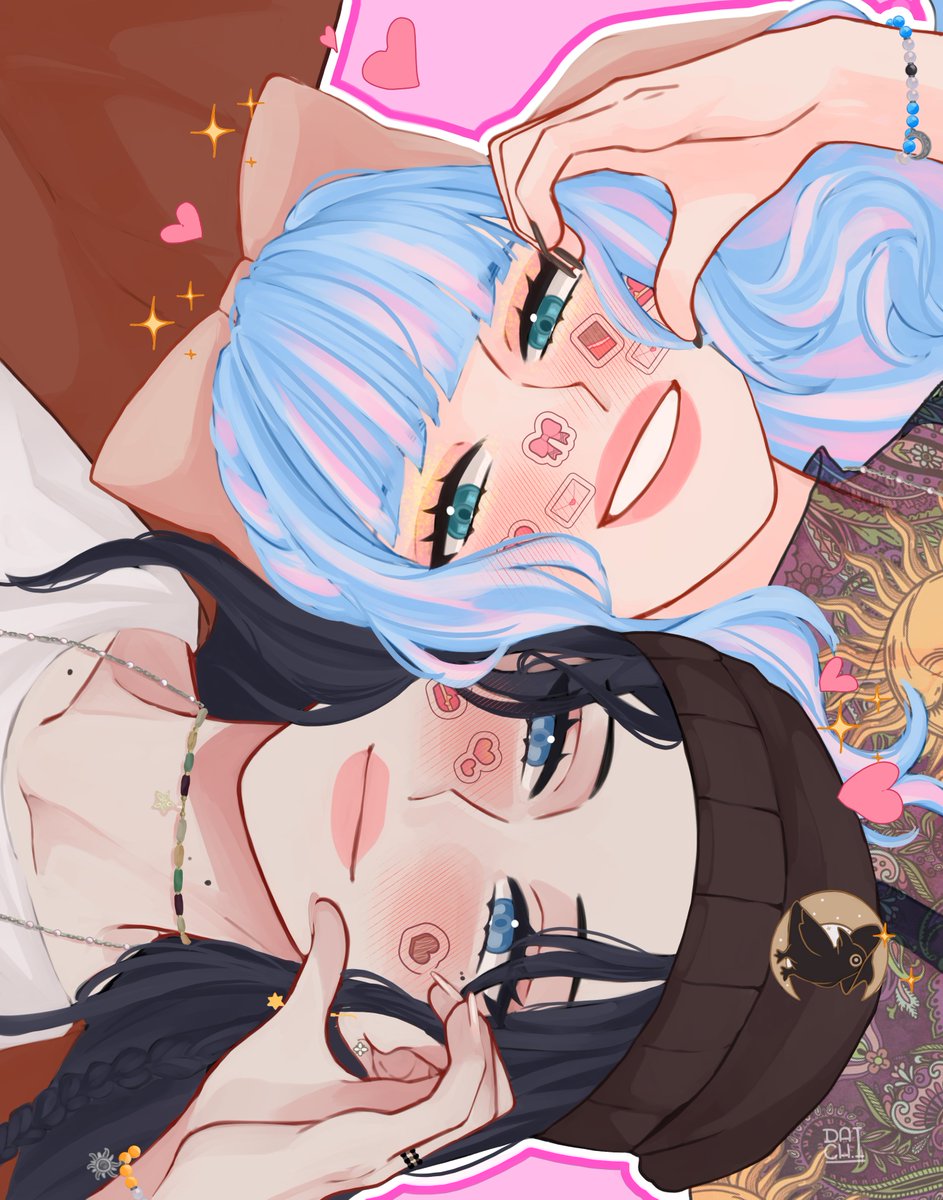 #ADOM va de sentimientos y de como te mueve por dentro. Hoy empieza el segundo arco de #ADOMA y tengo muchas ganas de ver como evoluciona todo. 

Voy a extrañar mucho a este par de amis u.u 

Comision hecha por <a href="/d_achii/">Dachi | COMMISSION: Valentine's OPEN</a>