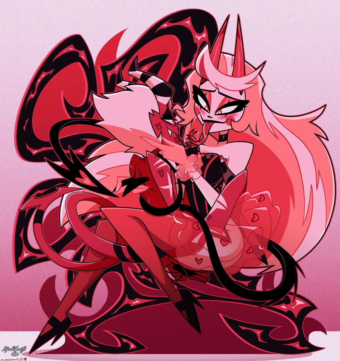 Witness and behold sinners!
Here's the next set for the #Belleknights standee set. The #Scythestar standee! The blade to her crown are enjoying their time together
#HazbinHotel #CharlieMorningstar #Aless #ValentinesDay #hellaverse #thedoormanau