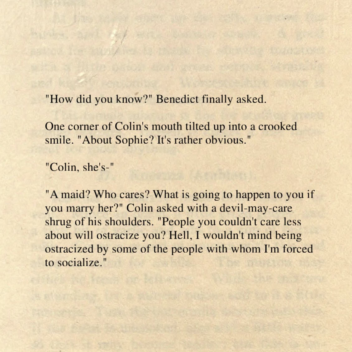 “how did you know?”
“about sophie? it’s rather obvious.”